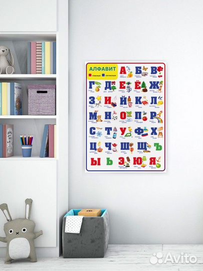 Плакат для школы алфавит из хдф