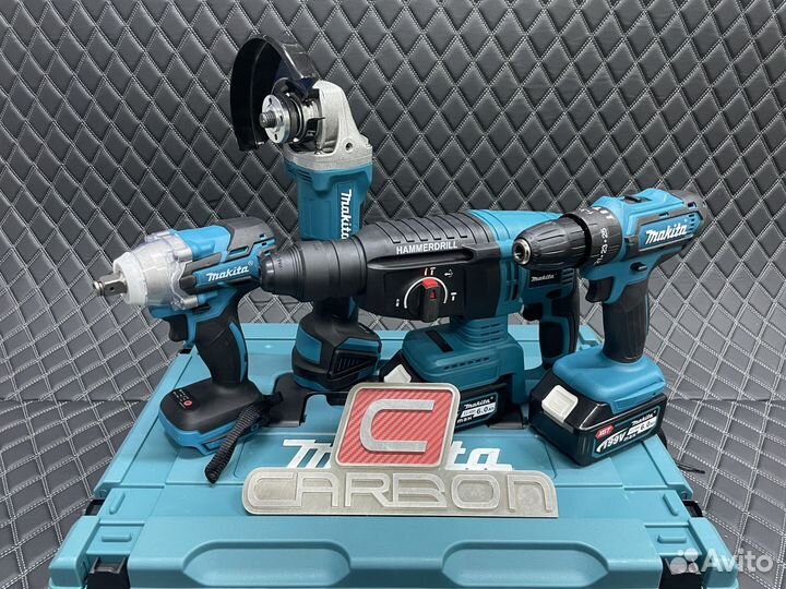 Набор аккумуляторных инструментов 4в1 Makita