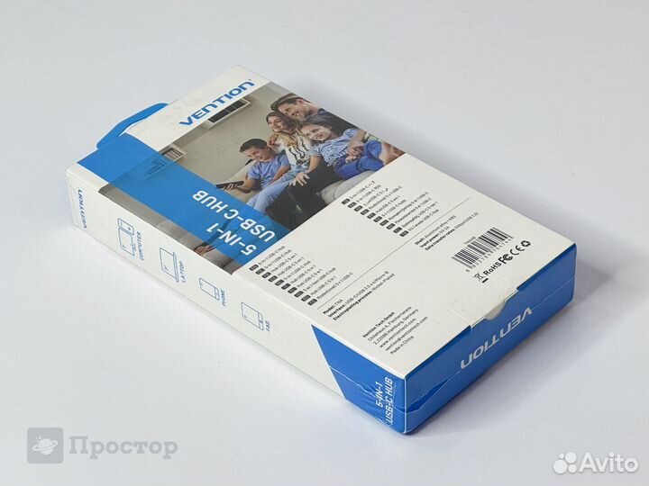 Многопортовый USB-C Хаб Vention TNA (4 x USB-A)