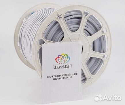 Гибкий неон / лента 8х16 мм, теплый белый, 120 LED