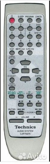 Пульт заменяющий Technics EUR7702270