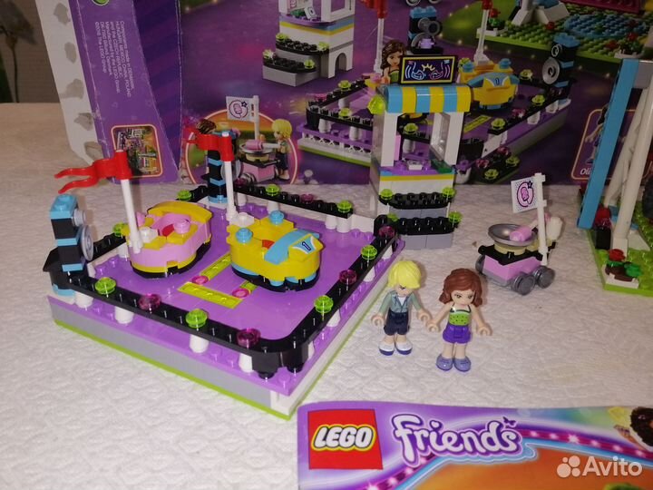 Lego friends 41133 аттракцион автодром с коробкой