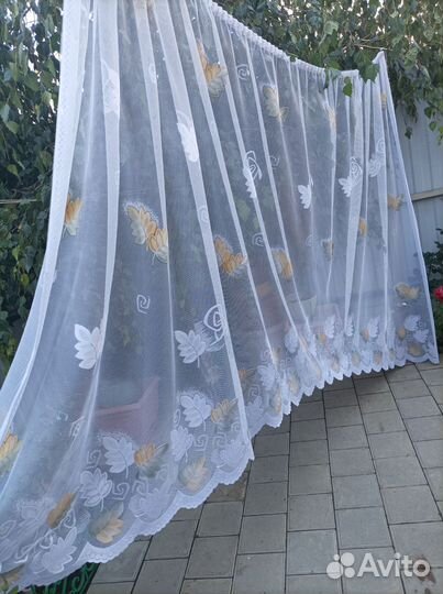 Штора -тюль бу 300-180
