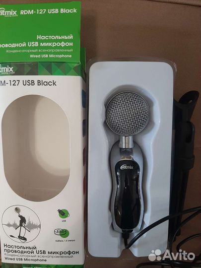 Настольный проводной usb микрофон