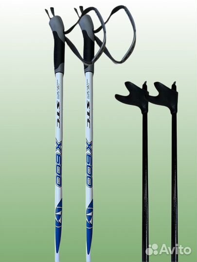 Лыжные палки stc, синий