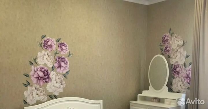 Наклейка декоративная Пионы