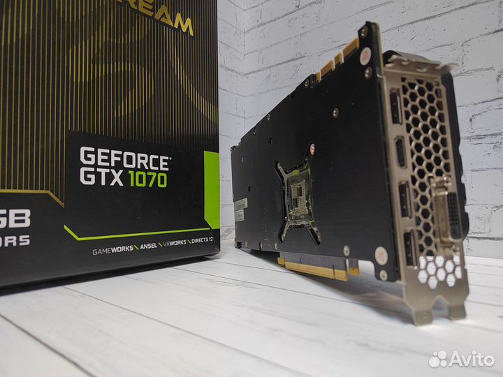 Игровая Видеокарта GTX 1070 8gb Palit Jetstream