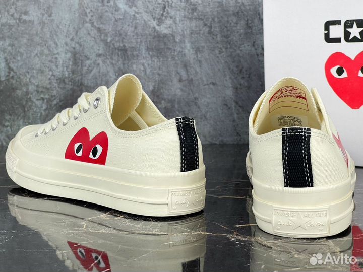 Converse Comme des Garcons Play White Low