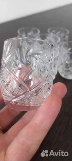 Хрустальные стаканы, стопочки