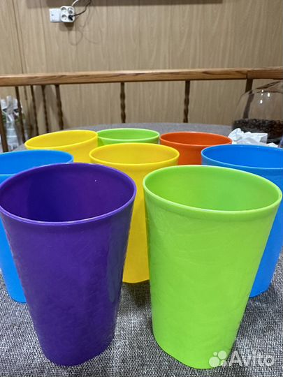 Пластиковые стаканы многоразового использования