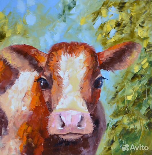 Картина маслом средний размер