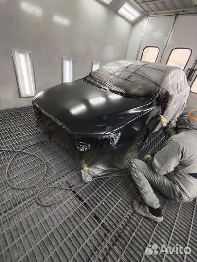 Кузовной ремонт и покраска авто в камере