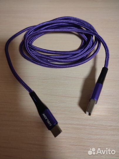 3A USB Type C кабель 2 метра