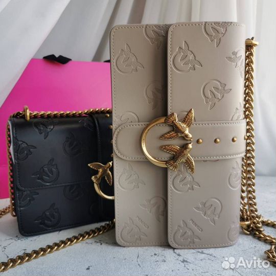 Сумка женская Pinko Classic бежевая