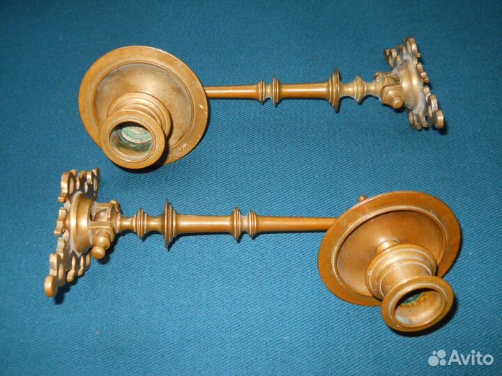 Антикварные подсвечники для пианино