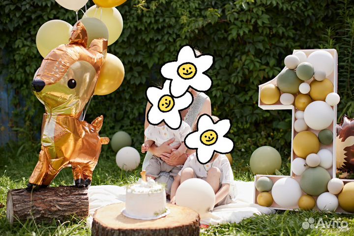 Цифра 1 на годик