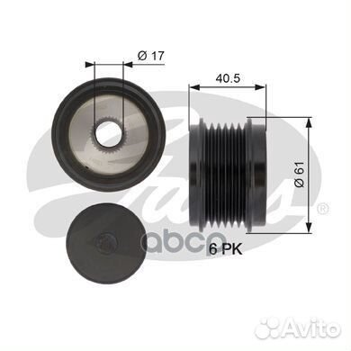 Муфта генератора OAP7103 (7789-10080) OAP7103 G