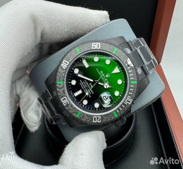 Часы Rolex Blaken Submariner Date LV (black, DLC)