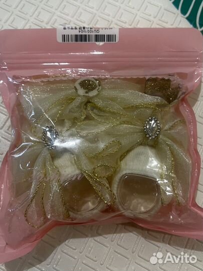 Носки принцессы и повязка на голову