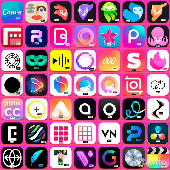 Faceapp Facetune Inshot Instories Mojo и др