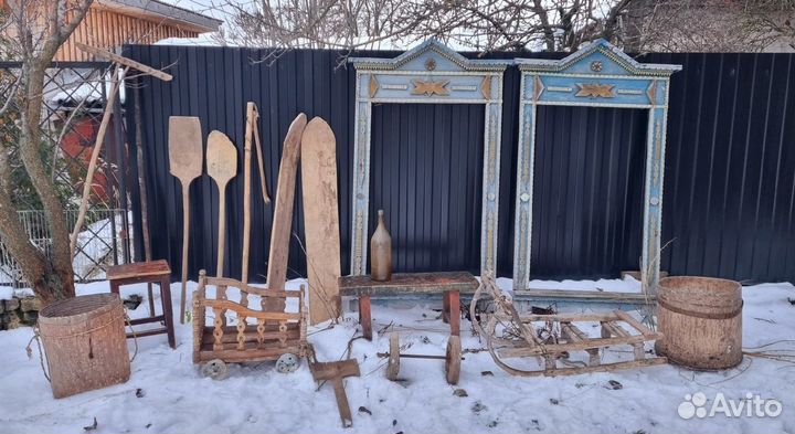 Старинные резные наличники