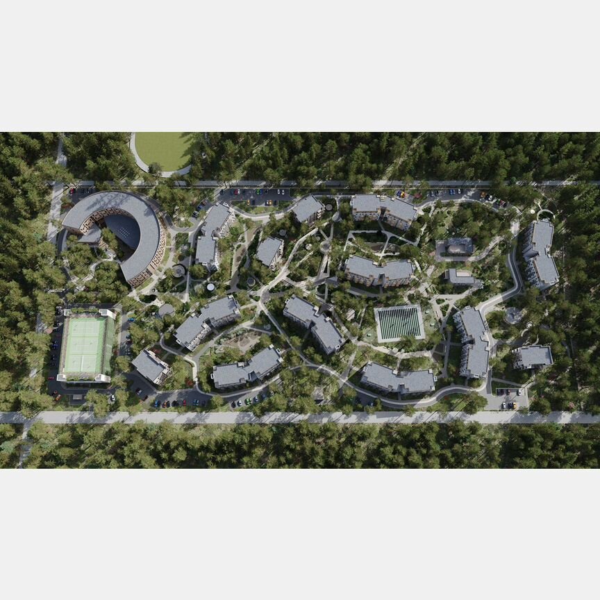1-к. апартаменты, 45,2 м², 4/6 эт.