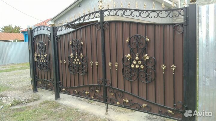 Ворота кованые распашные