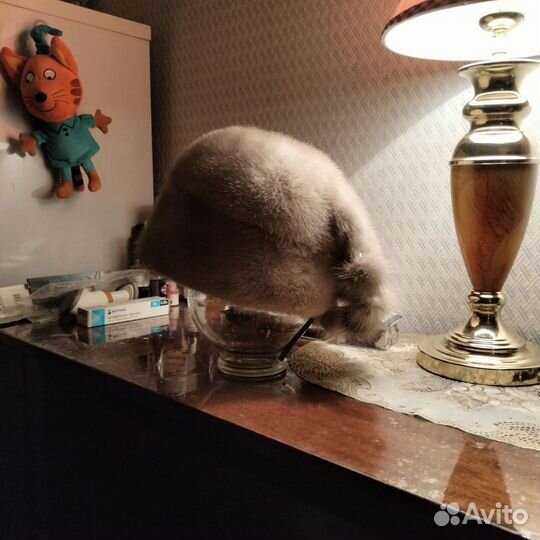 Шапка зимняя норковая женская