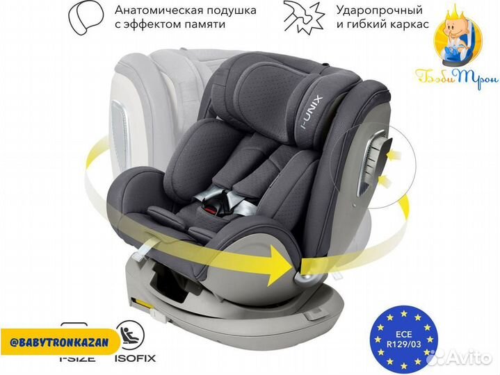 Автокресло детское Happy Baby,гр 0/1/2/3, до 36 кг
