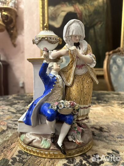 Статуэтка Meissen 19 век Свидание