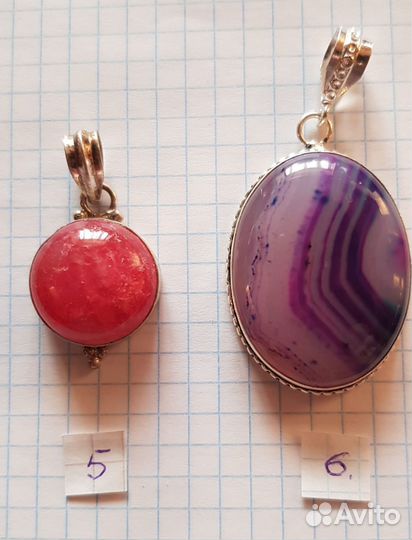 Кулон с натуральным камнем 1