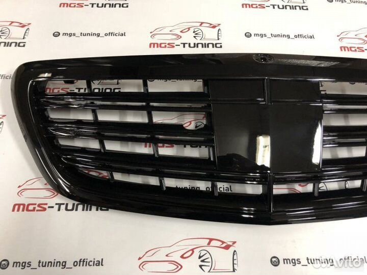 Решетка на Mercedes s-class w222 в стиле AMG black