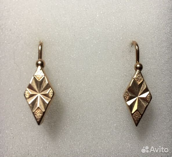 Золотые серьги 583 проба СССР