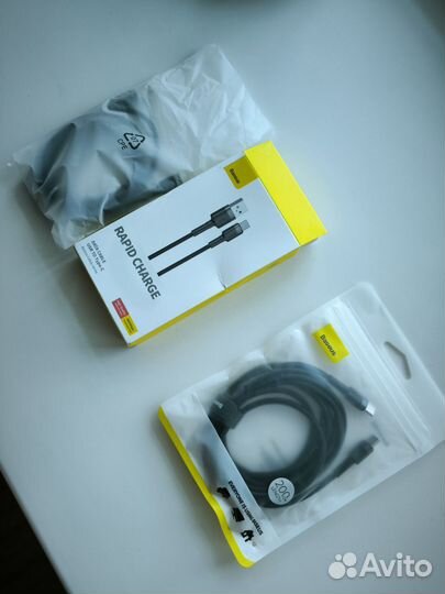 Кабель зарядный Baseus 2 метра Type-C — Type-C