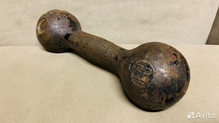 Гантеля СССР чугун 2 кг