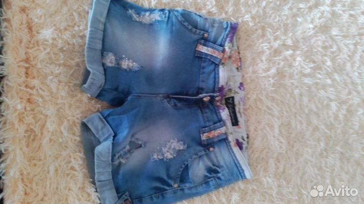 Шорты джинсовые