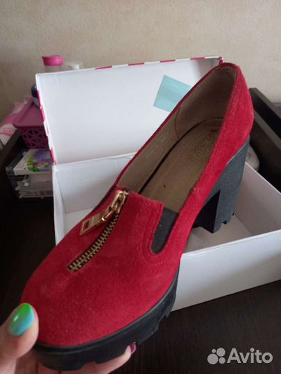 Туфли женские 37 размер натуральная замша