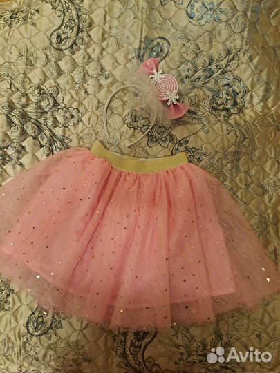 Костюм конфетки ободок конфетка и юбка розовая