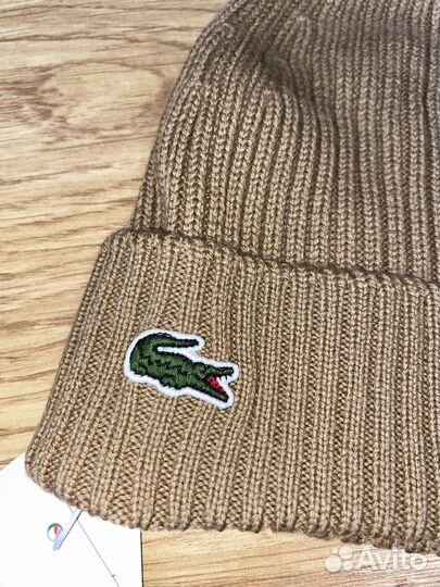 Шапка Lacoste шерсть оригинал