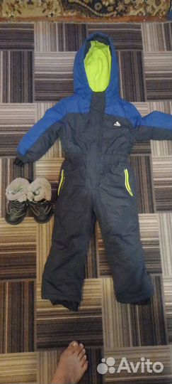 Зимний комбинезон непромокаемый для мальчика 98