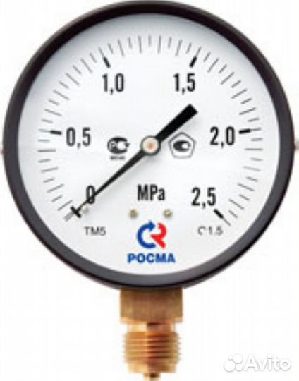 Мановакууметр тмв-510Р (0,1.0,3мпа) М20х1,5