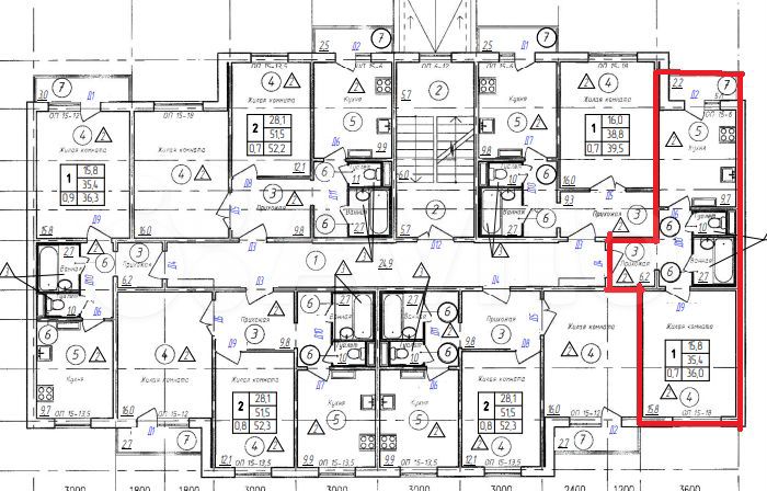 1-к. квартира, 36 м², 3/5 эт.