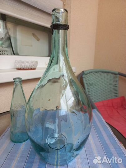 Бутыль стеклянная