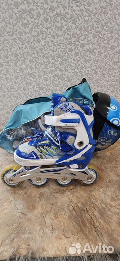 Роликовые коньки детские раздвижные