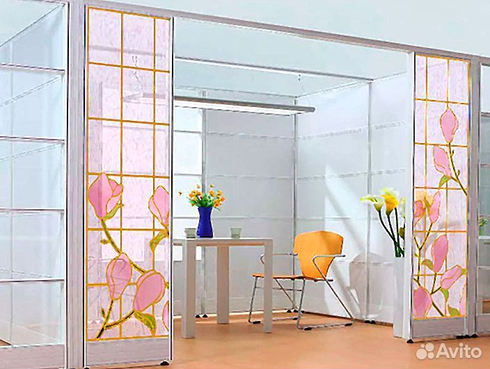 Стекло на дверь с фотопечатью