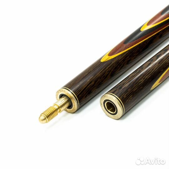 Кий / пирамида 2-pc (граб, черный граб, венге, падук, лимонник) 13 запилов