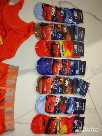 Комплект тачки трусы, майка, носки