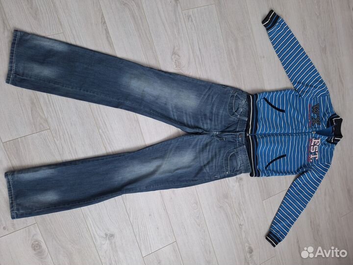 Джинсы и кофта