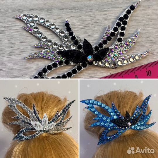 Украшение на пучок для гимнасток