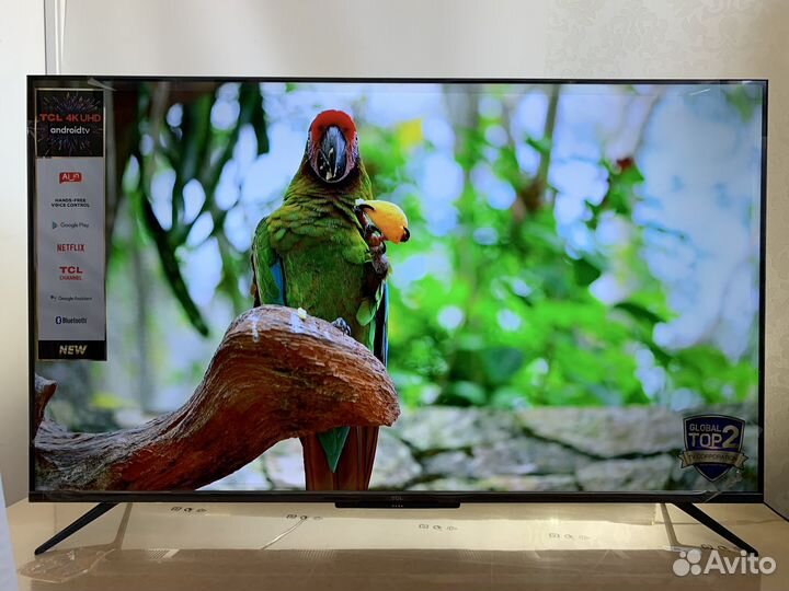 Безрамочный 4K телевизор 140 см + настройка SMART